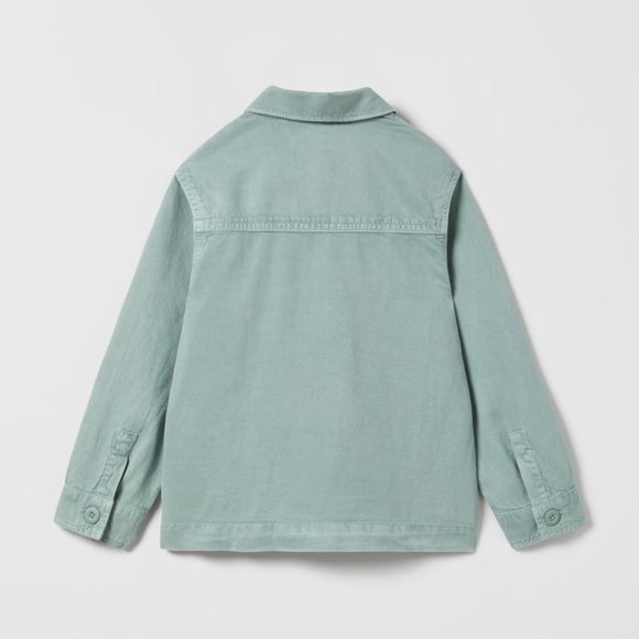 NWT ZARA TRUE NEUTRALS UTILITY OVERSHIRT  BLUE - REF 6917/800 BOYS 11-12 - Picture 3 of 4